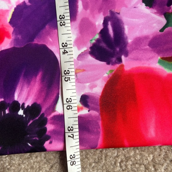 Calvin Klein watercolor flower dress-6 - Picture 5 of 7